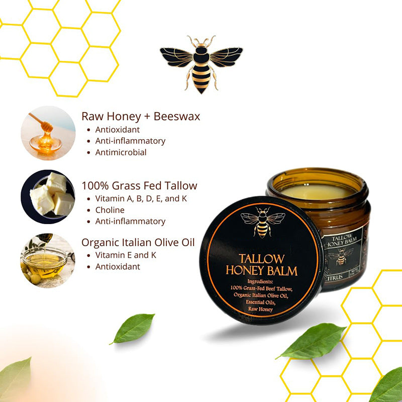 Organic Grass-Fed Beef Tallow Balm